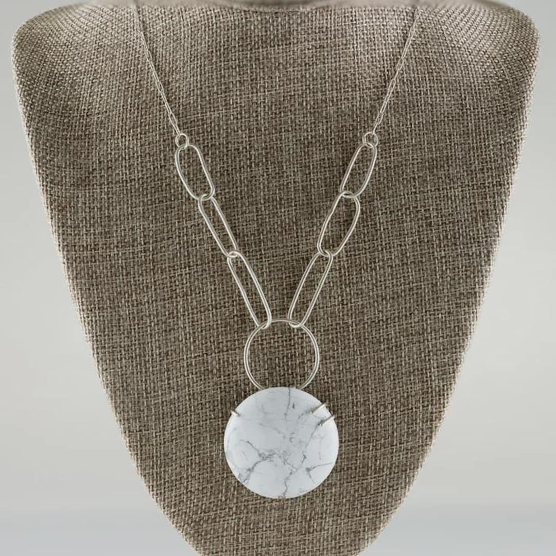Howlite Statement Necklace